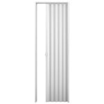 PLAST. - PORTA BRANCO NEVE SANFONADA PVC 90CM X 2,10M