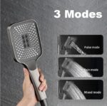 CHUVEIRO LUXO METAL CINZA GRATIFE - KIT COMPLETO