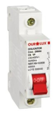 DISJUNTOR UNIP 6A - OUROLUX