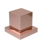 ACABAMENTO REGISTRO METAL QUADRADO ROSE GOLD - ULTRA METAIS