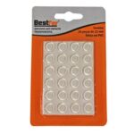 ADESIVO ANTI-IMPACTO SILICONE TRANSP. C/ 24 UN 12MM - BF