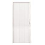 PLAST. - PORTA BRANCO NEVE SANFONADA PVC 80CM X 2,10M