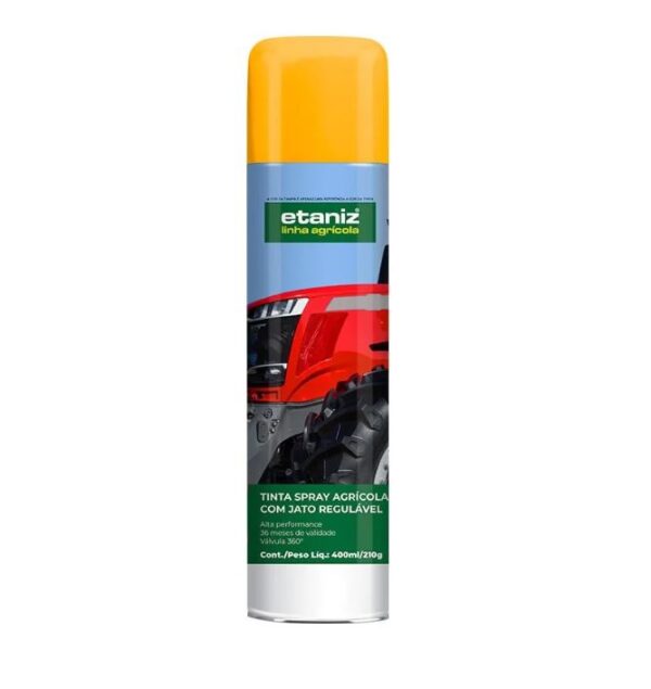 TINTA SPRAY ETANIZ AGRICOLA 400ML - AMARELO NEW HOLLAND