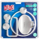 KIT LAVELLO BRANCO C/ CROMADO - HERC