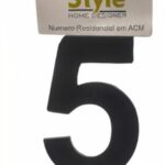 NUMERO RESIDENCIAL PRETO 5 - STYLE