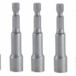 JG. SOQUETE SEXTAVADO MAGNETICO 5/16'' X 65MM CRV C/ 5 UN - RAYCO