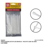 ABRAC NYLON BR 2.5MM X 100MM C/ 100 UN - SQ