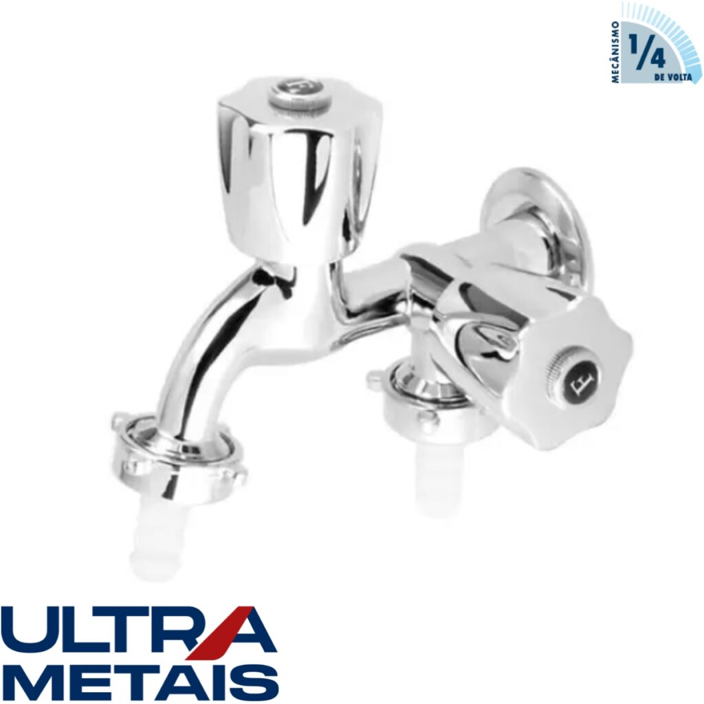 TORNEIRA METAL 1428 TANQUE/MAQUINA MVS CROMADO C50 - ULTRA METAIS