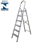 ESCADA ALUMINIO 6 DEGRAUS - REAL