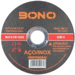 DISCO CORTE INOX 4.1/2'' X 1,0MM X 7/8 ECCO LARANJA - BONO