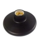 PLAFON C/ SOQUETE PORCELANA PRETO - REUE