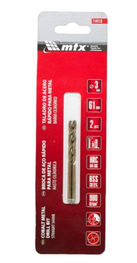 BROCA A.R. 9,0 MM TITANIO HASTE CILINDRICA - MTX