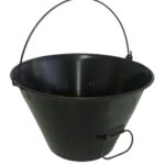 BALDE METAL PRETO 8 L C/ 6 UN - BALDEBRAS