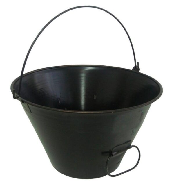 BALDE METAL PRETO 8 L C/ 6 UN - BALDEBRAS