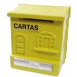 CAIXA CORREIO COLONIAL AMARELA PLASTICA - LUBIAN
