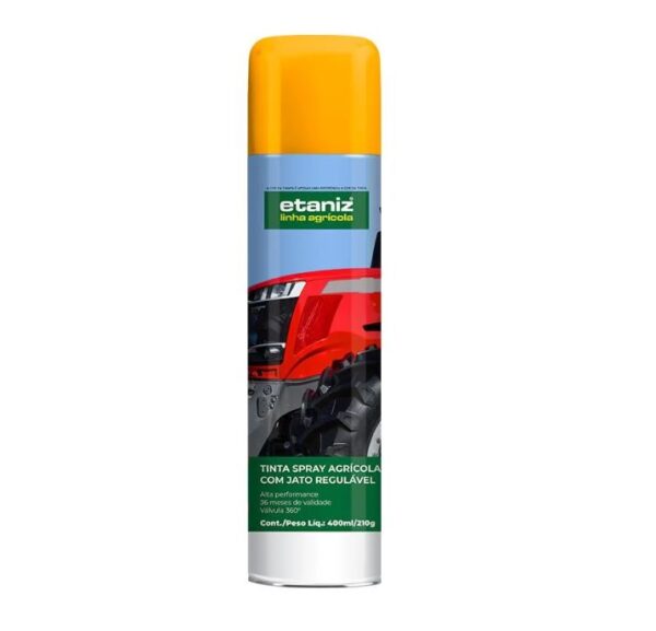 TINTA SPRAY ETANIZ AGRICOLA 400ML - AMARELO CATERPILLAR