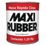 MASSA RAPIDA CINZA 1,25KG - MAXI RUBBER