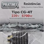 RESISTENCIA 4 TEMP. GORDUCHA CORONA 5700W 220V (Y) - PRATIMIX