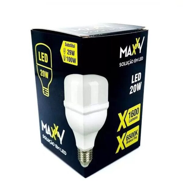 LAMPADA LED BULBO ALTA FATOR 20W 6500K - MAXXY