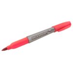 CANETA MARC. PERMANENTE PONTA FINA VERMELHA - BRASFORT