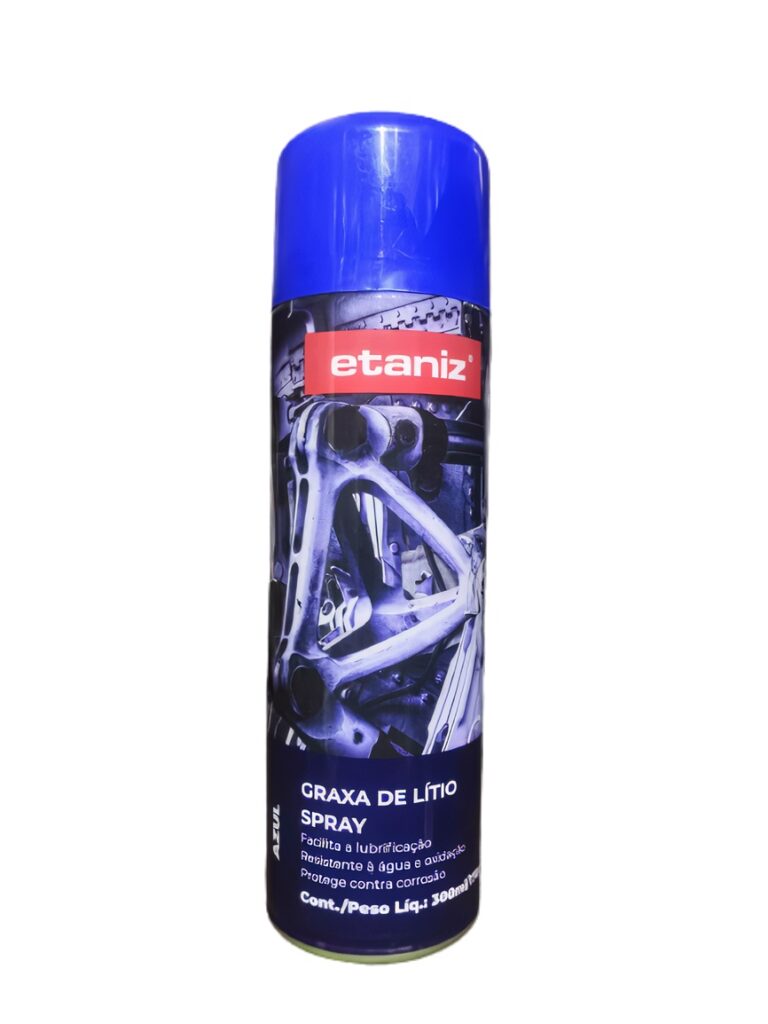 GRAXA SPRAY 300ML/170G LITIO AZUL - ETANIZ