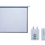 TELA DE PROJEÇÃO ELETRICA 120" 16:9 220V - EXBOM