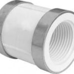 PLAST. - LUVA ROSCAVEL DR 3/4'' C/ ANEL ALUMINIO