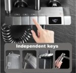 CHUVEIRO LUXO METAL CINZA GRATIFE - KIT COMPLETO