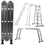 ESCADA MULTIFUNC. 4 X 3 DEGRAUS ALUMINIO - REAL