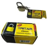 CADEADO 25MM DOURADO CX C/12 UN - TRITAM