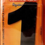 NUMERO 125MM ACM PRETO 1 - NUMERAL