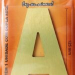 LETRA OURO ESC. 125 MM A - NUMERAL