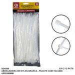 ABRAC NYLON BR 4.8MM X 200MM C/ 100 UN - SQ