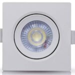 SPOT DICROICA LED SMD QUADRADO 3W 6500K AMARELA - POWER XL