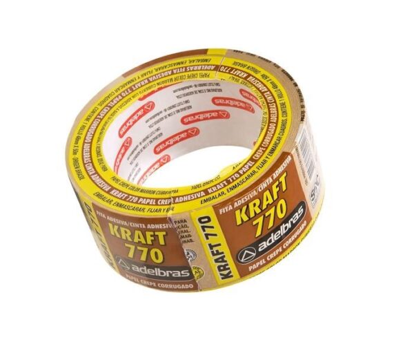 FITA PAPEL KRAFT MARROM 48MM X 50M - ADELBRAS