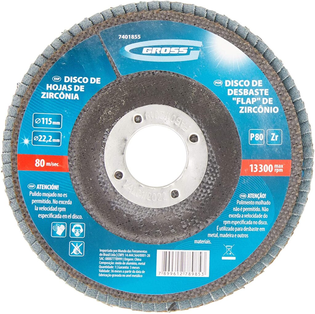 DISCO FLAP CONICO 4.1/2'' G. 60 - GROSS