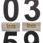 NUMERO RESIDENCIAL PRETO 6 - STYLE