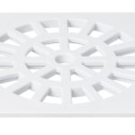 GRELHA QUADRADA BRANCO 100 MM - HERC