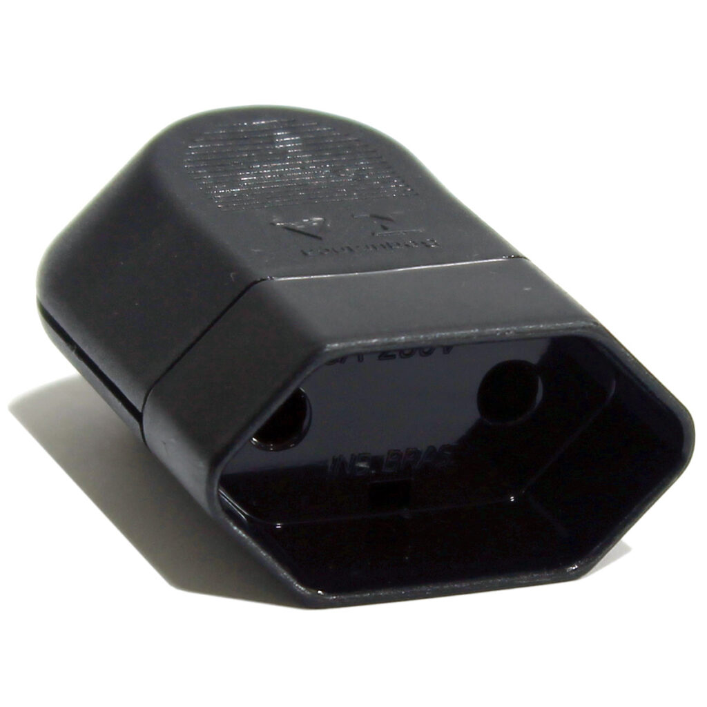 PINO FEMEA 10A 2P PRETO - PRISMATEC