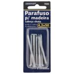 ENC. PARAF MAD.CABECA CHATA 4,2 X 50 C/6 - BRASF