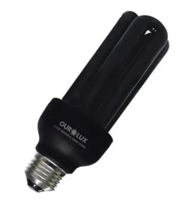 LAMPADA LUZ NEGRA ELETRONICA 3U 20W 127V OUROLUX