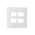 PEE ALFA PLACA 4X4 C/ 4 POSTO RETANG. DISTANC. BRANCO