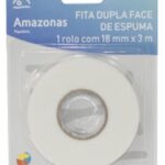 Fita Dupla Face De Espuma 18mm X 3m - Banana