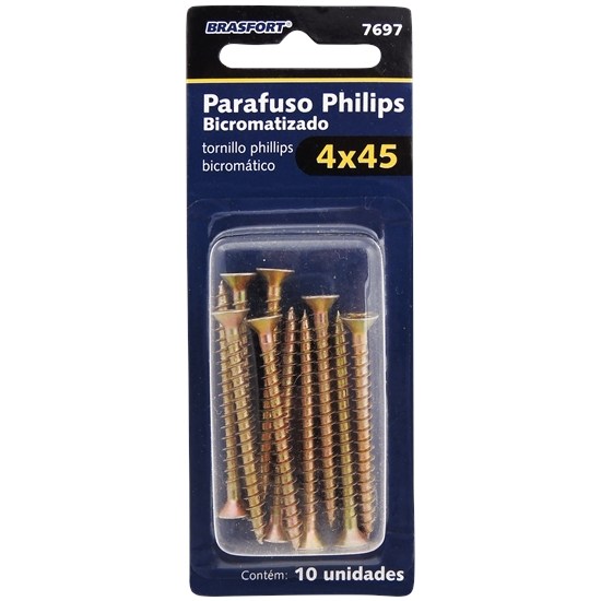 ENC. PARAF PHILIPS BICROM. 4,0 X 45 C/10 - BRASF