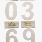 NUMERO RESIDENCIAL BRANCO 4 - STYLE