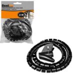 ORGANIZADOR DE FIOS C/ APLICADOR 2,0M X 20MM PRETO - BF