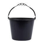 BALDE PLASTICO PRETO 12 L C/ 6 UN - ZUMPLAST