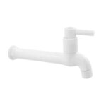 TORNEIRA ABS BRANCA PAREDE FIXA LONGA C/ AREJADOR C72 - ULTRA METAIS