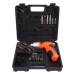 PARAFUSADEIRA FURADEIRA S/ FIO RECARREGAVEL C/ MALETA 49 PC - EXBOM
