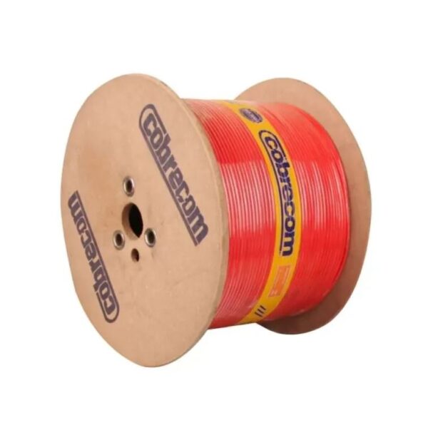 CABO FLEXIVEL CARRETEL C/ 500M 6MM VERMELHO - COBRECOM